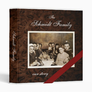 Custom Family Photo Template (unframed) 1" Binder