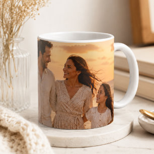 Custom Family Photo Wraparound Memory Gift Artwork Coffee Mug
