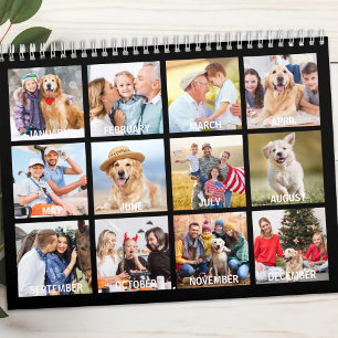 Custom Family Photos Modern Create You Own 2026  Calendar