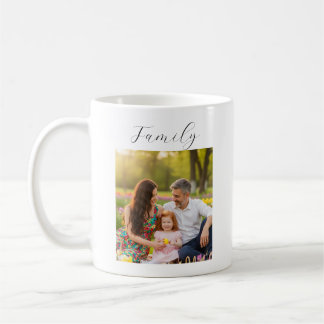 Custom Family Portrait Personalized Message Coffee Mug
