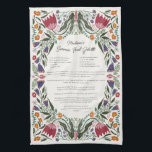 Custom Family Recipe Folk Art Flowers Kitchen Towel<br><div class="desc">Cherish a beloved family recipe or gift your favorite recipe to someone else on this colorful custom recipe folk art kitchen towel with customizable text for your favorite recipe. Makes a great housewarming gift, gift for a best friend or home cook who loves to bake, cook and mix in the...</div>