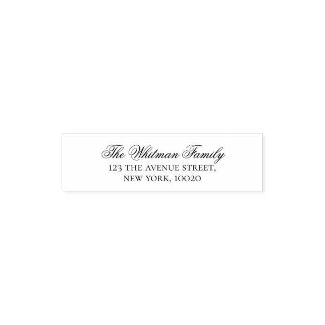 Custom Family Return Address Self-inking Stamp (Design)