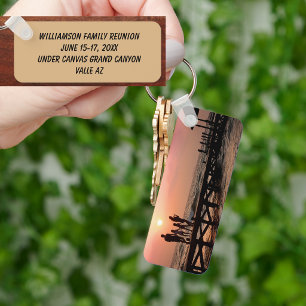 Custom Family Reunion 2-Sided Minimalist Keepsake Keychain