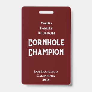 Custom Family Reunion Badge