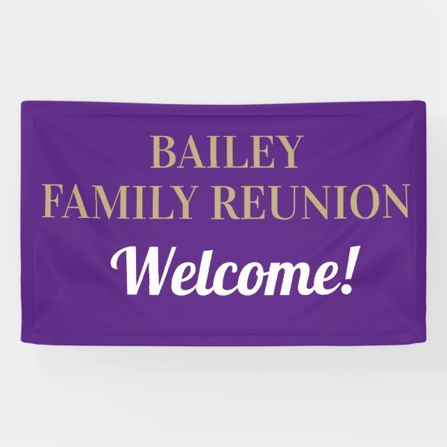 CUSTOM Family reunion banner (Horizontal)