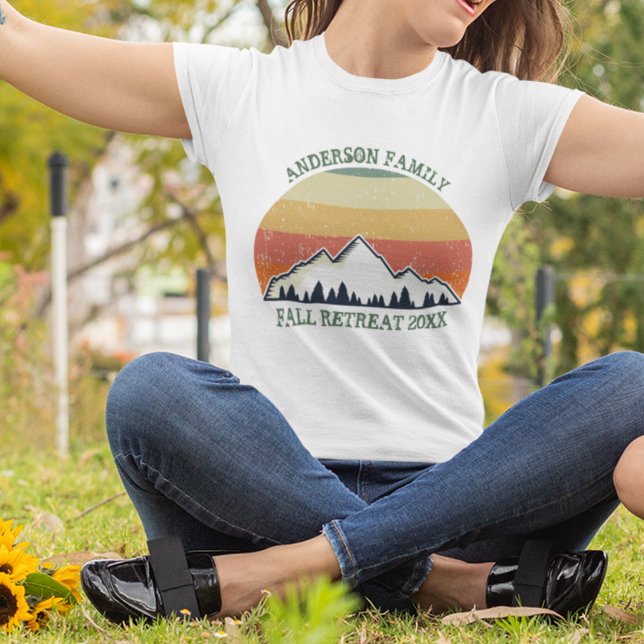 Custom Family Reunion Beautiful Vintage Sunset T-Shirt (Creator Uploaded)