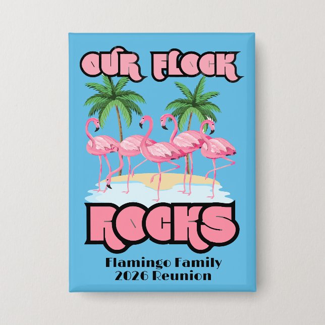 Custom Family Reunion Flamingo Party Theme (Front)