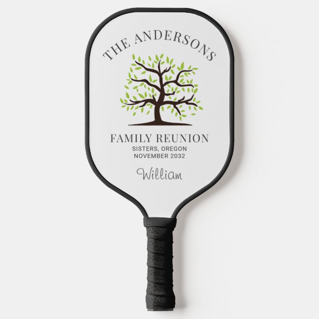 Custom Family Reunion Genealogy Tree Personalized Pickleball Paddle (Front)