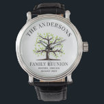 Custom Family Reunion Genealogy Watch<br><div class="desc">Customize this genealogy family tree reunion event by clicking the "Personalize" button. 
Change the name,  event,  city and state including the year. Perfect for any group event that you want to remember for years and will look good on the group or family album</div>