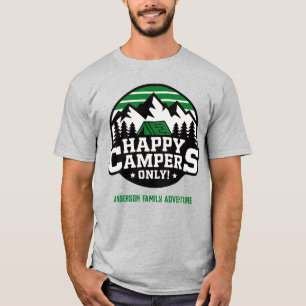 Custom Family Reunion Happy Campers Mountain T-Shirt