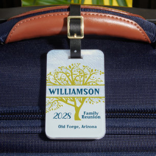 Custom Family Reunion Keepsake Genealogy Tree  Luggage Tag