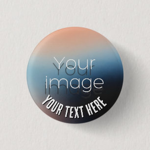Custom Family Reunion Photo and text 1 Inch Round Button