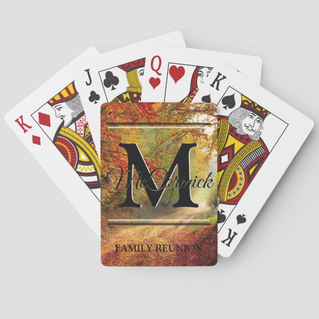 Custom Family Reunion Playing Cards - Personalized (Back)