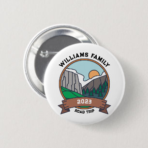 Custom Family Reunion Road Trip Mountain 2 Inch Round Button