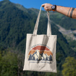 Custom Family Reunion Road Trip Sunset Keepsake Tote Bag<br><div class="desc">This awesome sunset over rocky mountains in nature makes a great image for a family reunion tote bag for a road trip or summer vacation. Commemorate this beautiful keepsake gift by adding your own name and the year with our personalization tool.</div>