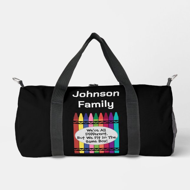 Custom Family Reunion Sport Duffel Bag (Front)