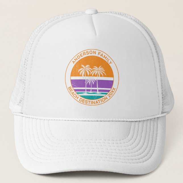 Custom Family Reunion Trucker Hat (Front)
