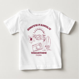 Custom family reunion vacation baby T-Shirt