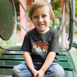 Custom Family Road Trip Mountains Cute Nature Toddler T-shirt<br><div class="desc">This cool retro sunset over rocky mountains in nature makes a great image for an awesome set of customized t-shirts for a family reunion, road trip, or summer vacation. Commemorate your fun holiday week with matching toddler tees for a little brother or sister. Just add your own last name and...</div>