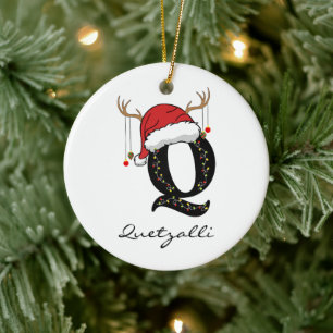 Custom Family Santa Claus Ornament for Mom and Dad