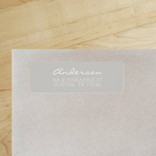 Custom Family Script Name   Grey Return Address