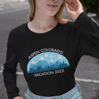 Custom Family Ski Trip Colorado Town Long Sleeve