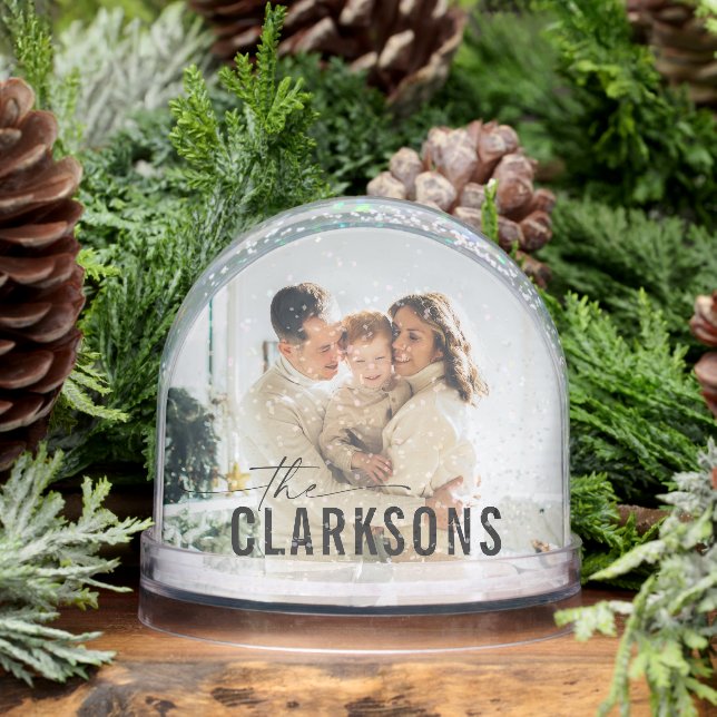 Custom Family Snow Globe (Winter)