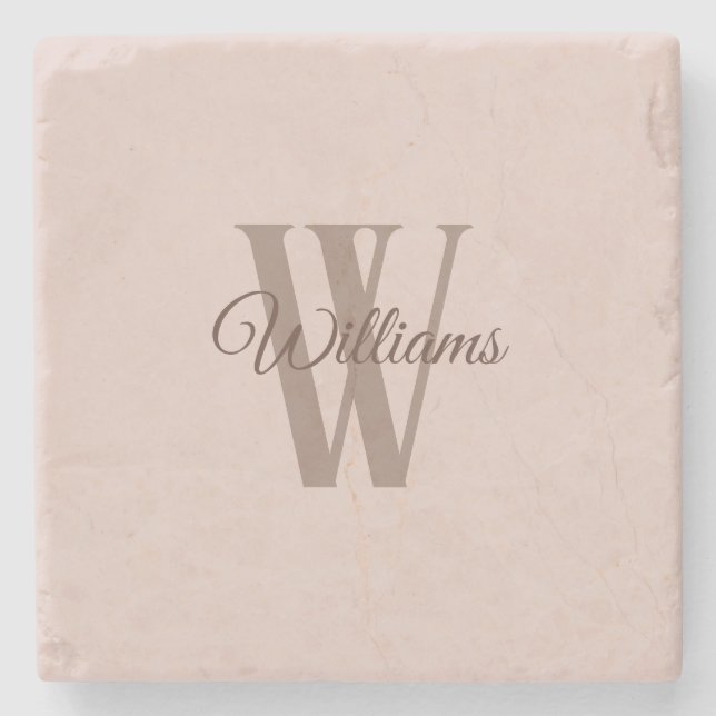 Custom family  stone coaster (Front)