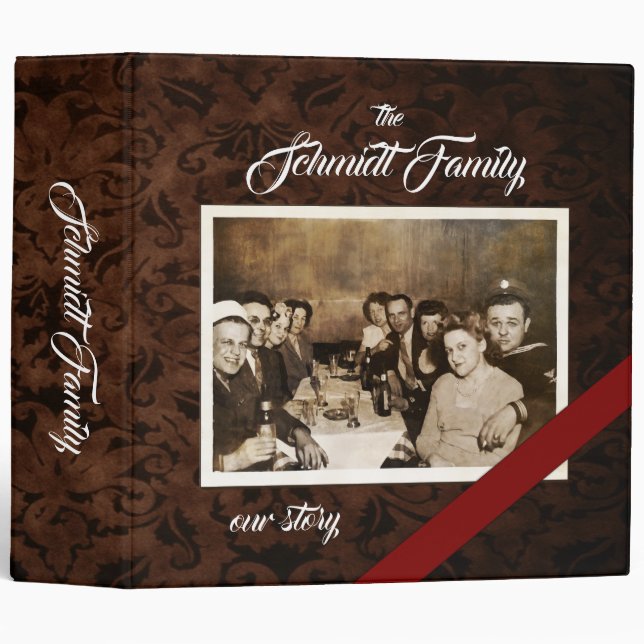 Custom Family Story Photo (unframed) 2" Binder (Front/Spine)