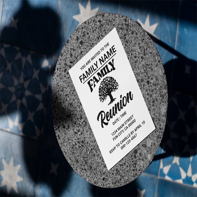 Custom Family Tree Family Reunion  Invitation (Creator Uploaded)
