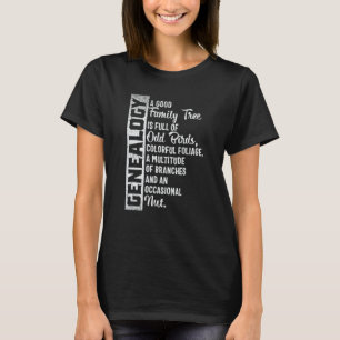Custom Family Tree, Genealogy for Genealogist T-Shirt