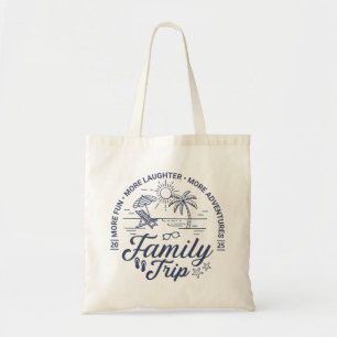 Custom Family Trip Group Matching Beach Vacation Tote Bag