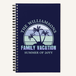 Custom Family Vacation Beach Tropical Island Notebook