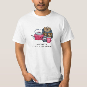 Custom Family Vacation Camping Trip Family Name T-Shirt