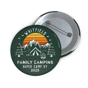 Custom Family Vacation Matching Camping 1 Inch Round Button
