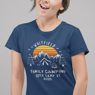 Custom Family Vacation Matching Camping Mom Tri-Blend Shirt