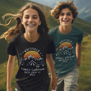 Custom Family Vacation Matching Camping Son T-Shirt