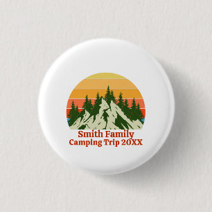 Custom Family Vacation Men's Basic T-Shirt 1 Inch Round Button