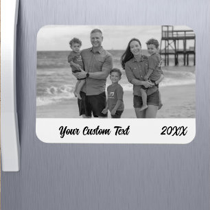 Custom Family Vacation Photo Refrigerator  Magnet