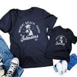 Custom Family Vacation Summer Beach Group Trip T-Shirt<br><div class="desc">Celebrate your beach vacation with our Custom Family Vacation Summer Beach Group Trip Matching T-Shirts! Perfect for family reunions, friends' getaways, or group trips, these personalized summer tees make unforgettable memories. Customize with names, dates, or destinations to make your vacation unique. Available in various sizes and colours, these matching tees...</div>