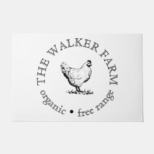 Custom Farm Business Promotional Logo  Doormat