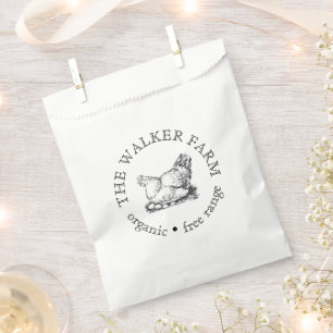 Custom Farm Business Promotional Logo  Favour Bag