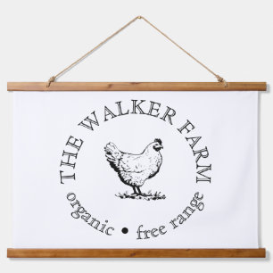 Custom Farm Business Promotional Logo Hanging Tapestry
