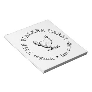 Custom Farm Business Promotional Logo Notepad