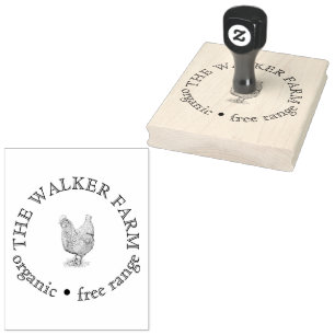 Custom Farm Business Promotional Logo Rubber Stamp