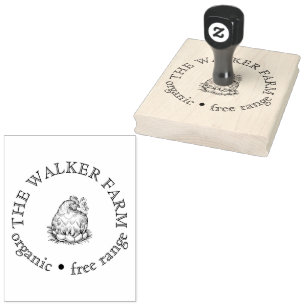 Custom Farm Business Promotional Logo Rubber Stamp