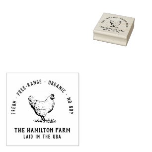 Custom Farm Business Promotional Logo Rubber Stamp