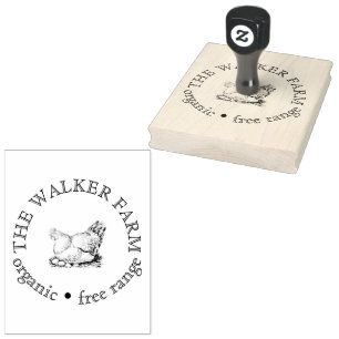 Custom Farm Business Promotional Logo Rubber Stamp