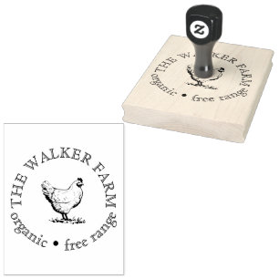 Custom Farm Business Promotional Logo Rubber Stamp