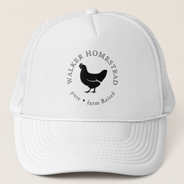 Custom Farm Logo Business Promotional Trucker Hat (Front)